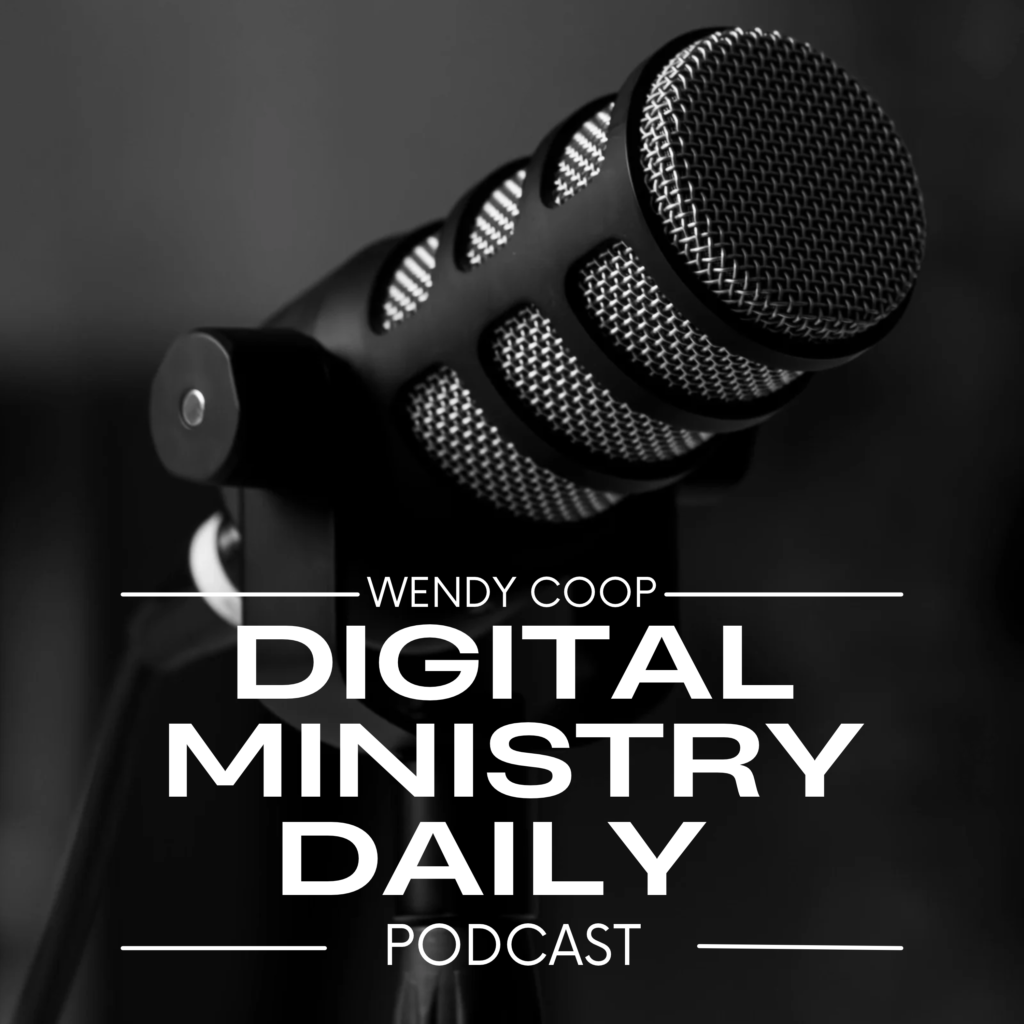 microphone on black and white podcast cover